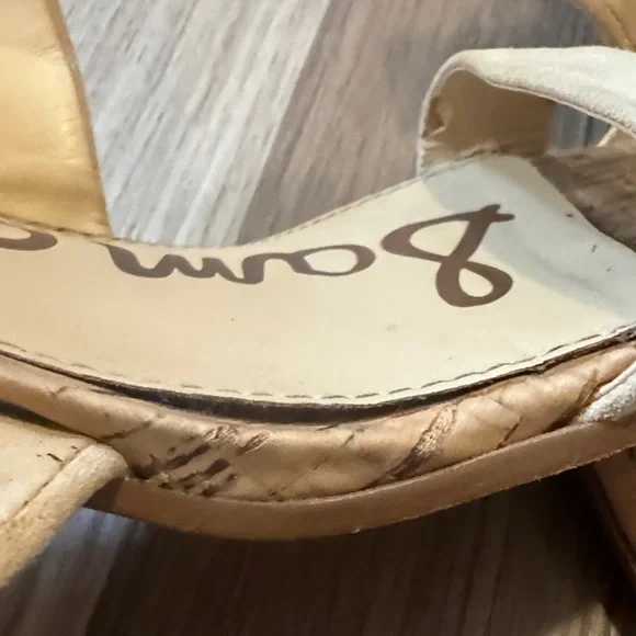 Sam Edelman Tan Crisscross Block Heels 🔥 - Picture 8 of 9